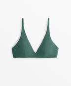HALTERNECK CRINKLE BIKINI TOP