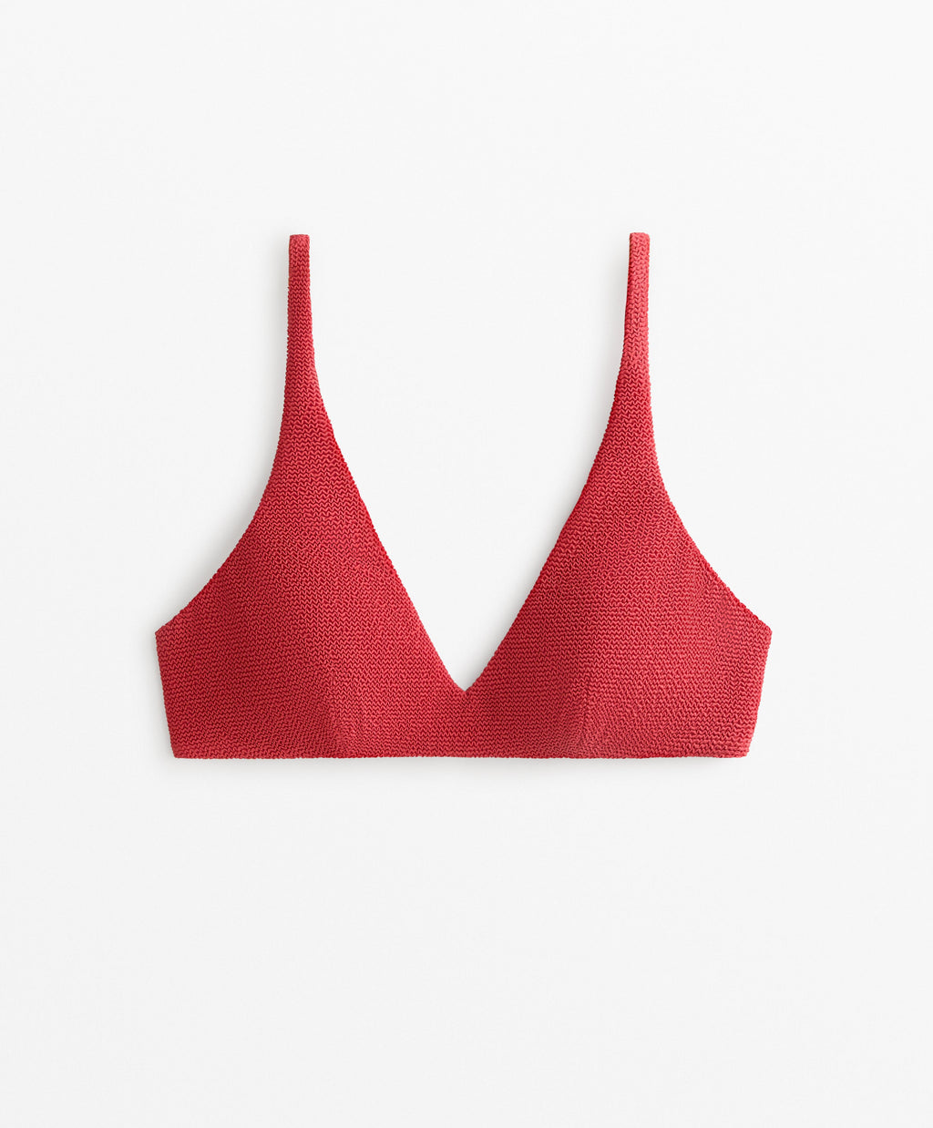HALTERNECK CRINKLE BIKINI TOP