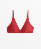 HALTERNECK CRINKLE BIKINI TOP