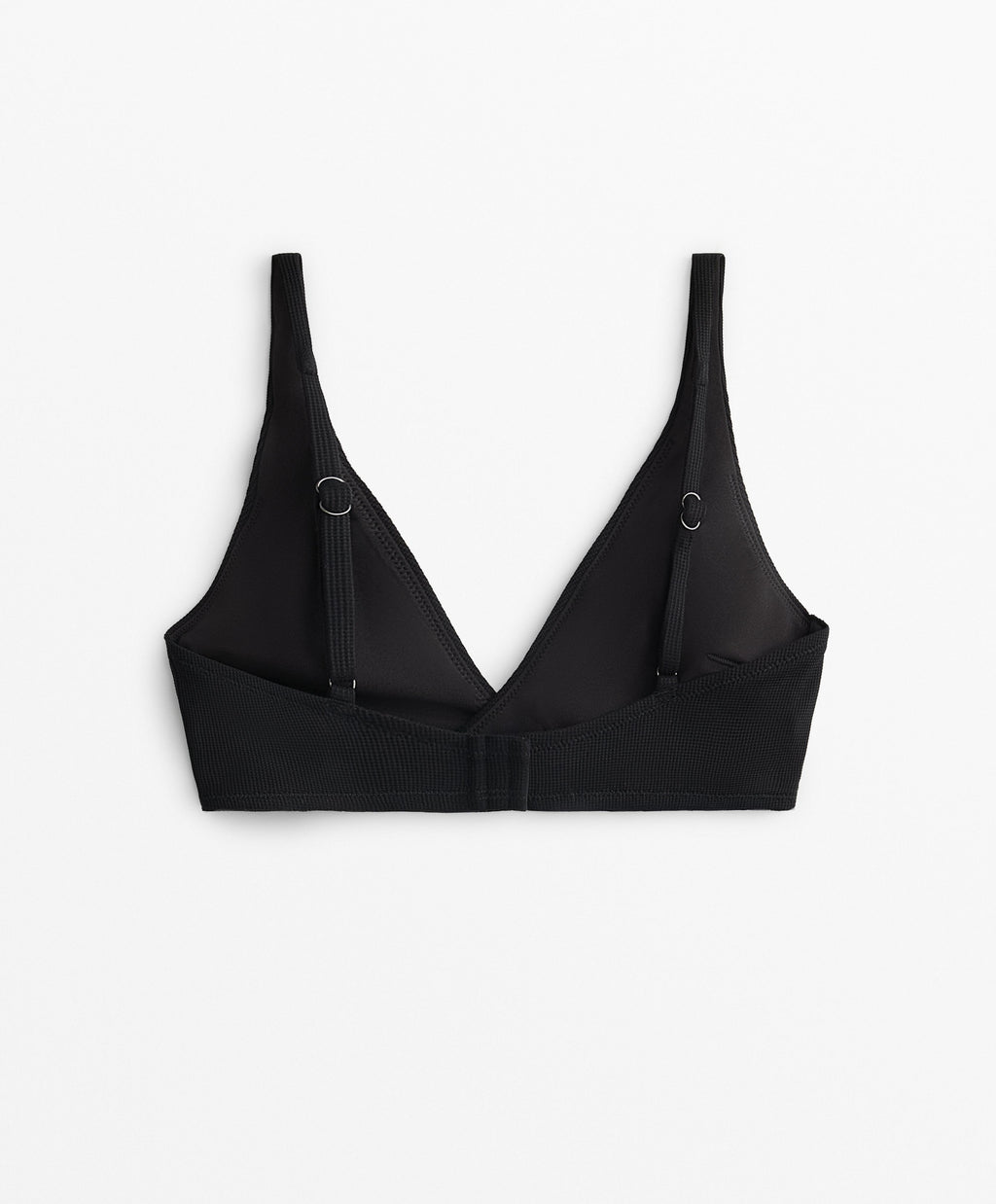 PIQUE CROSSOVER HALTER BIKINI TOP