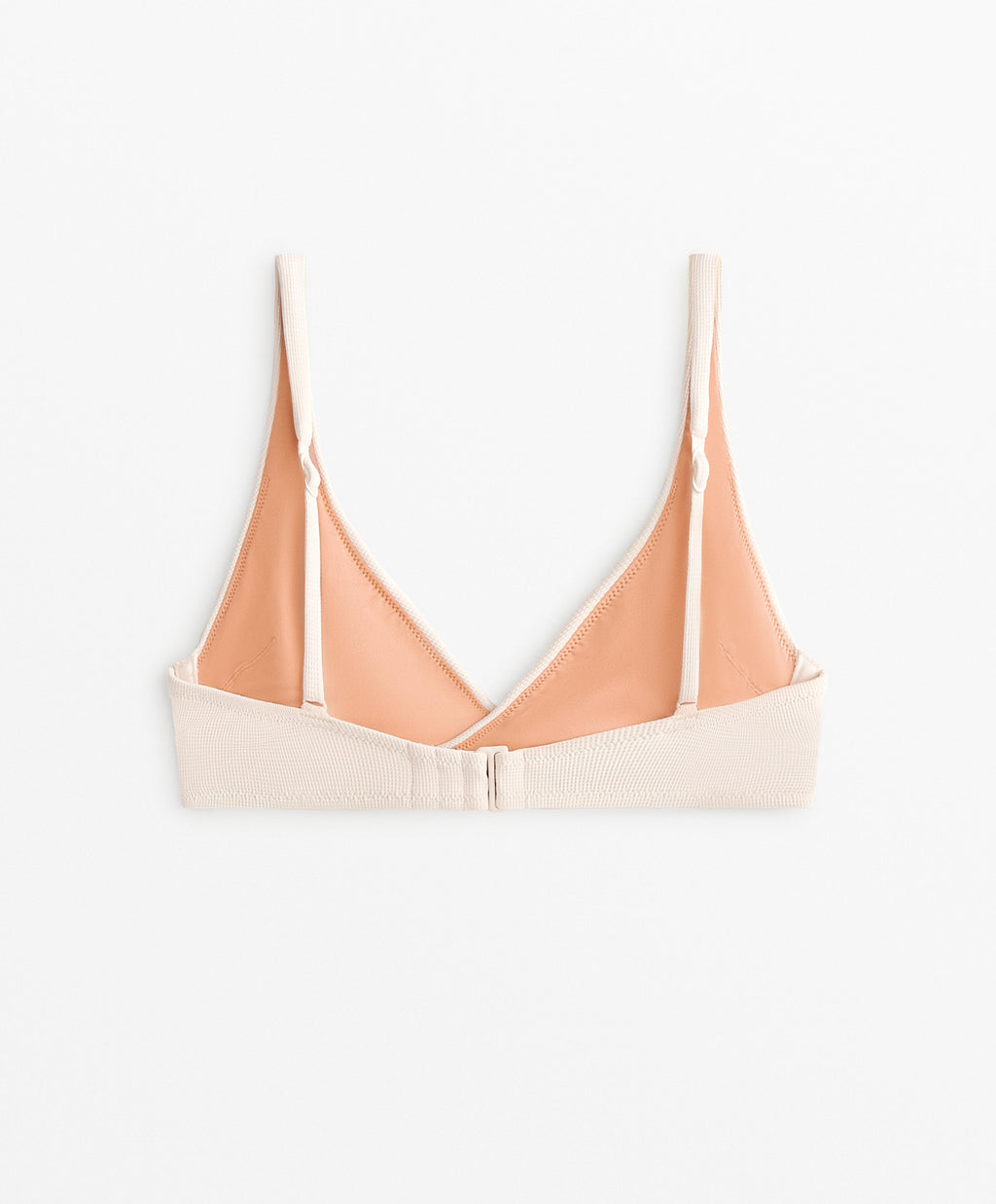PIQUE CROSSOVER HALTERNECK BIKINI TOP