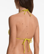 JACQUARD TRIANGLE BIKINI TOP