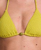 JACQUARD TRIANGLE BIKINI TOP