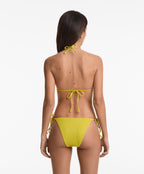 JACQUARD TRIANGLE BIKINI TOP