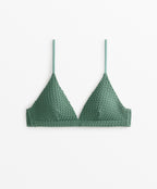 BUBBLE CROCHET TRIANGLE BIKINI TOP