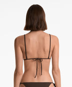 RIB TRIANGLE BIKINI TOP