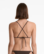 RIB TRIANGLE BIKINI TOP