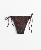 MEDIUM COVERAGE JACQUARD TIE BIKINI BRIEFS