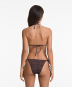 MEDIUM COVERAGE JACQUARD TIE BIKINI BRIEFS