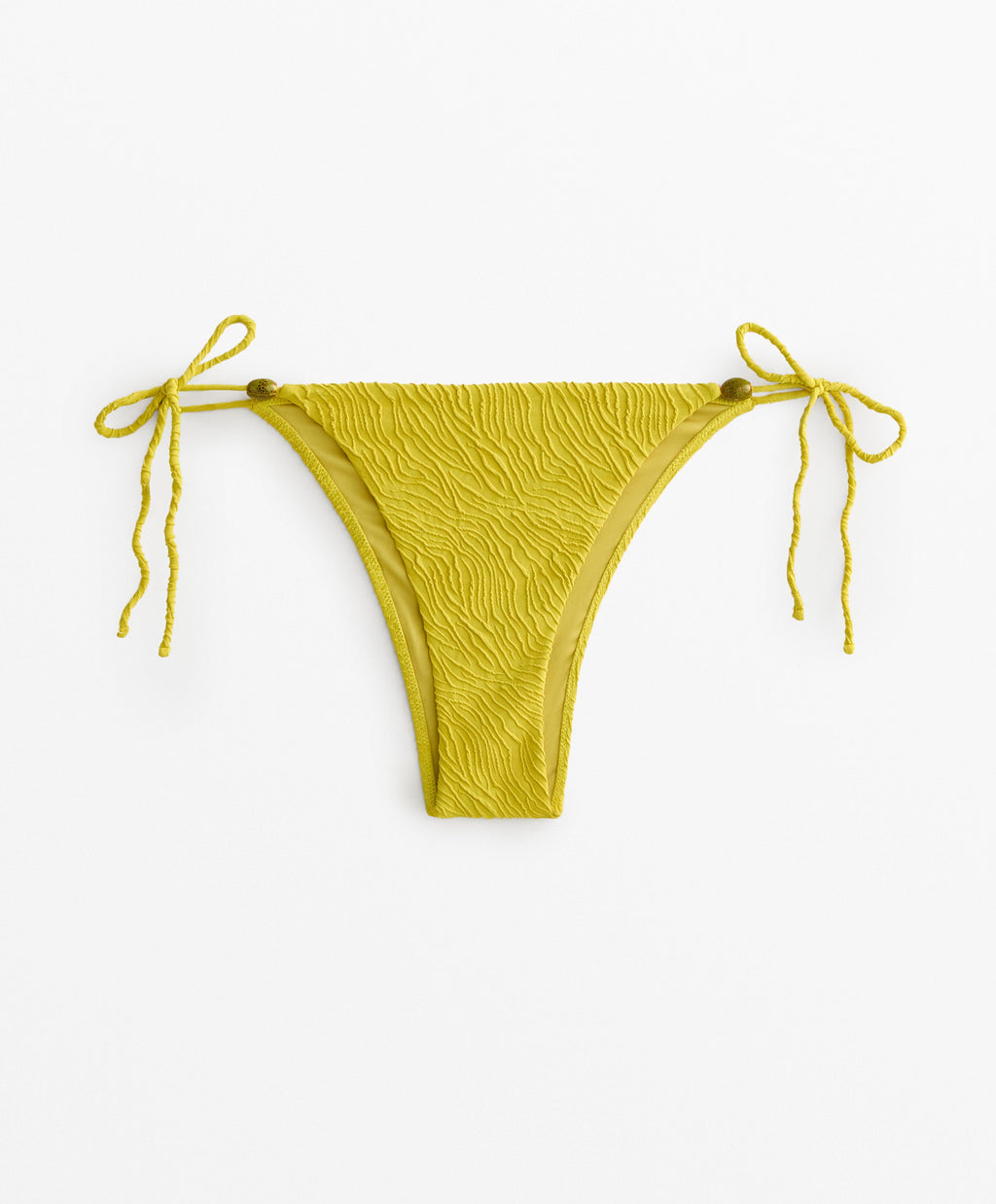 MEDIUM COVERAGE JACQUARD TIE BIKINI BRIEFS