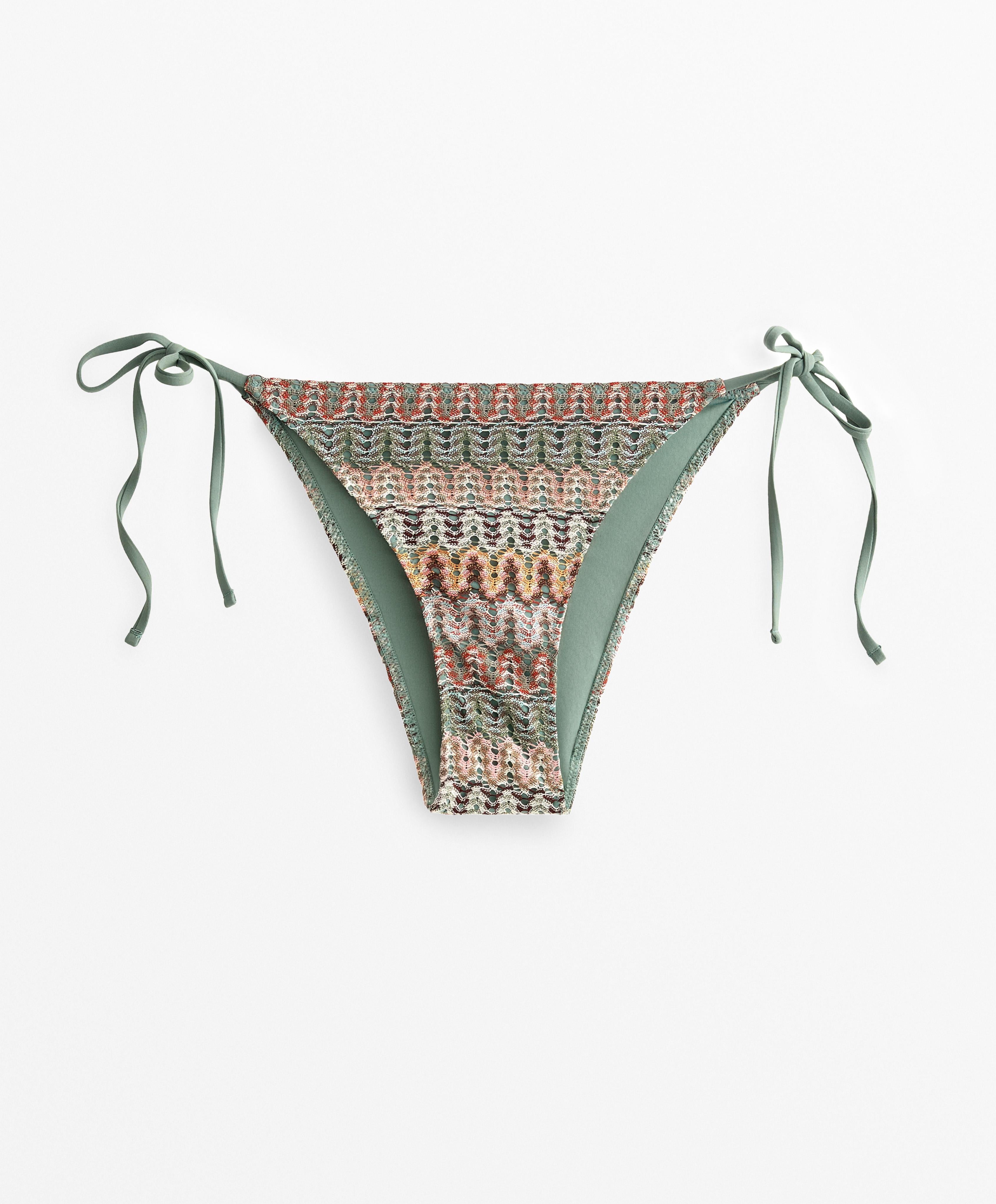 MEDIUM COVERAGE CROCHET TIE BIKINI BRIEFS
