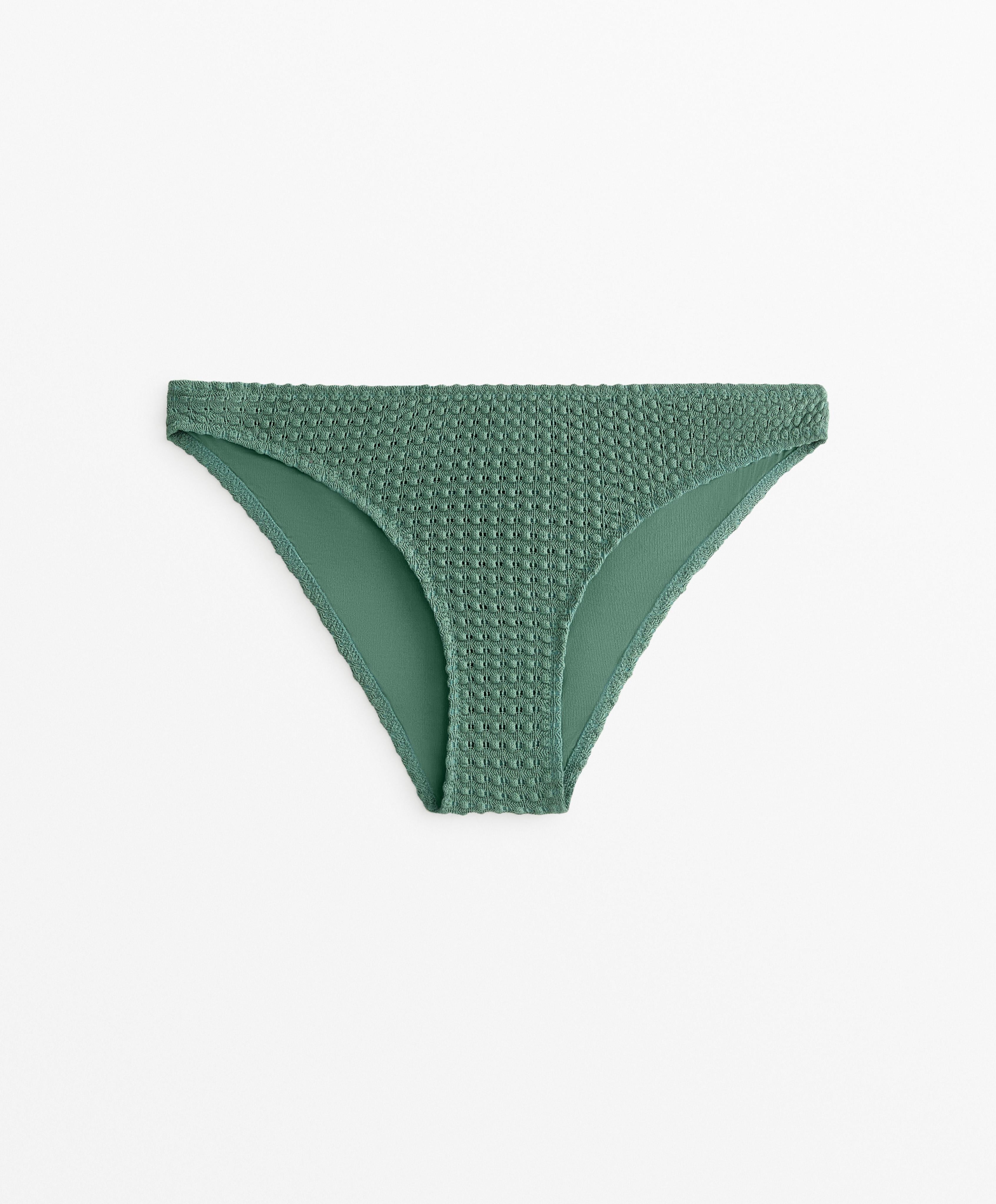 BUBBLE TEXTURE CROCHET CLASSIC BIKINI BRIEFS