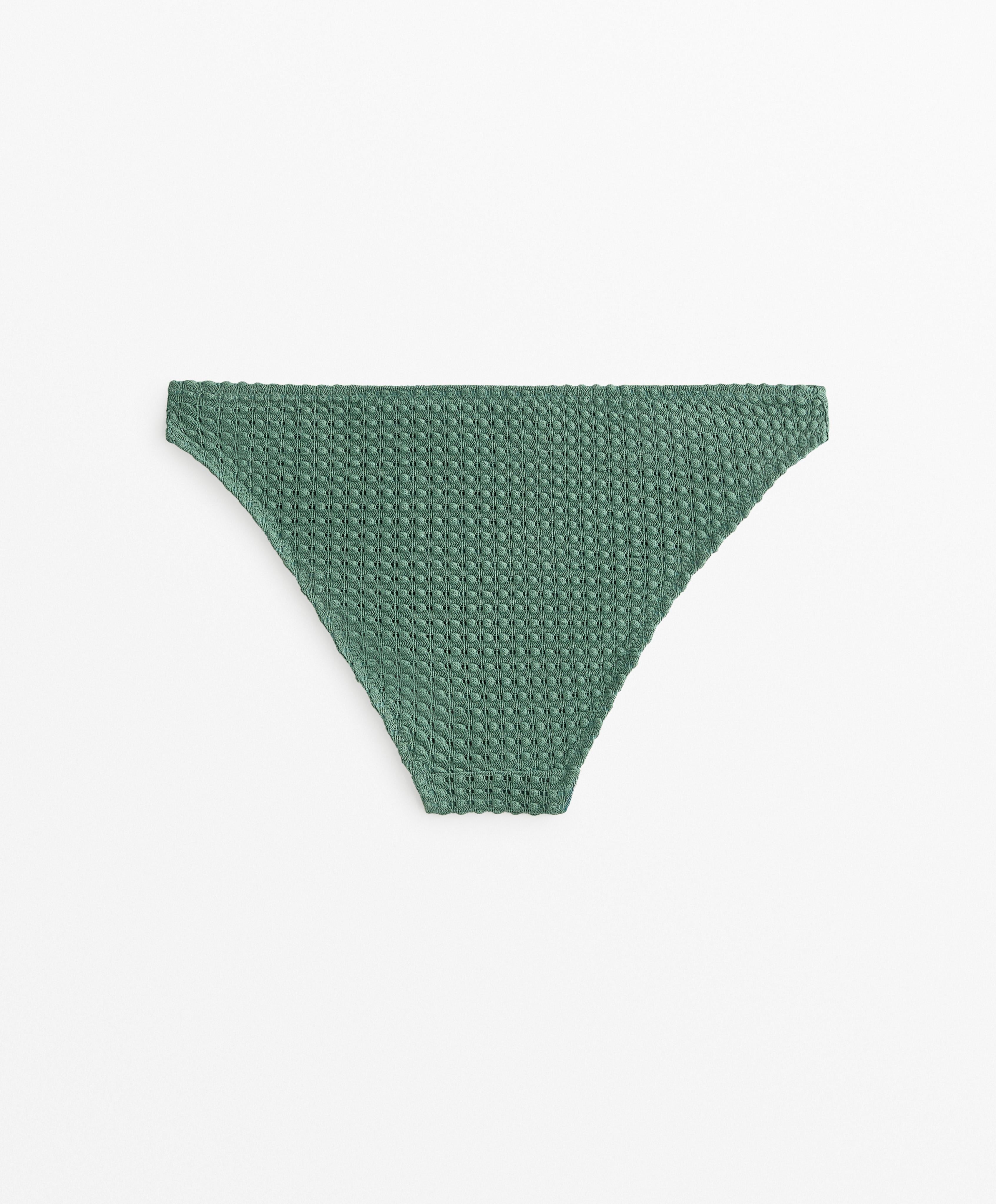 BUBBLE TEXTURE CROCHET CLASSIC BIKINI BRIEFS