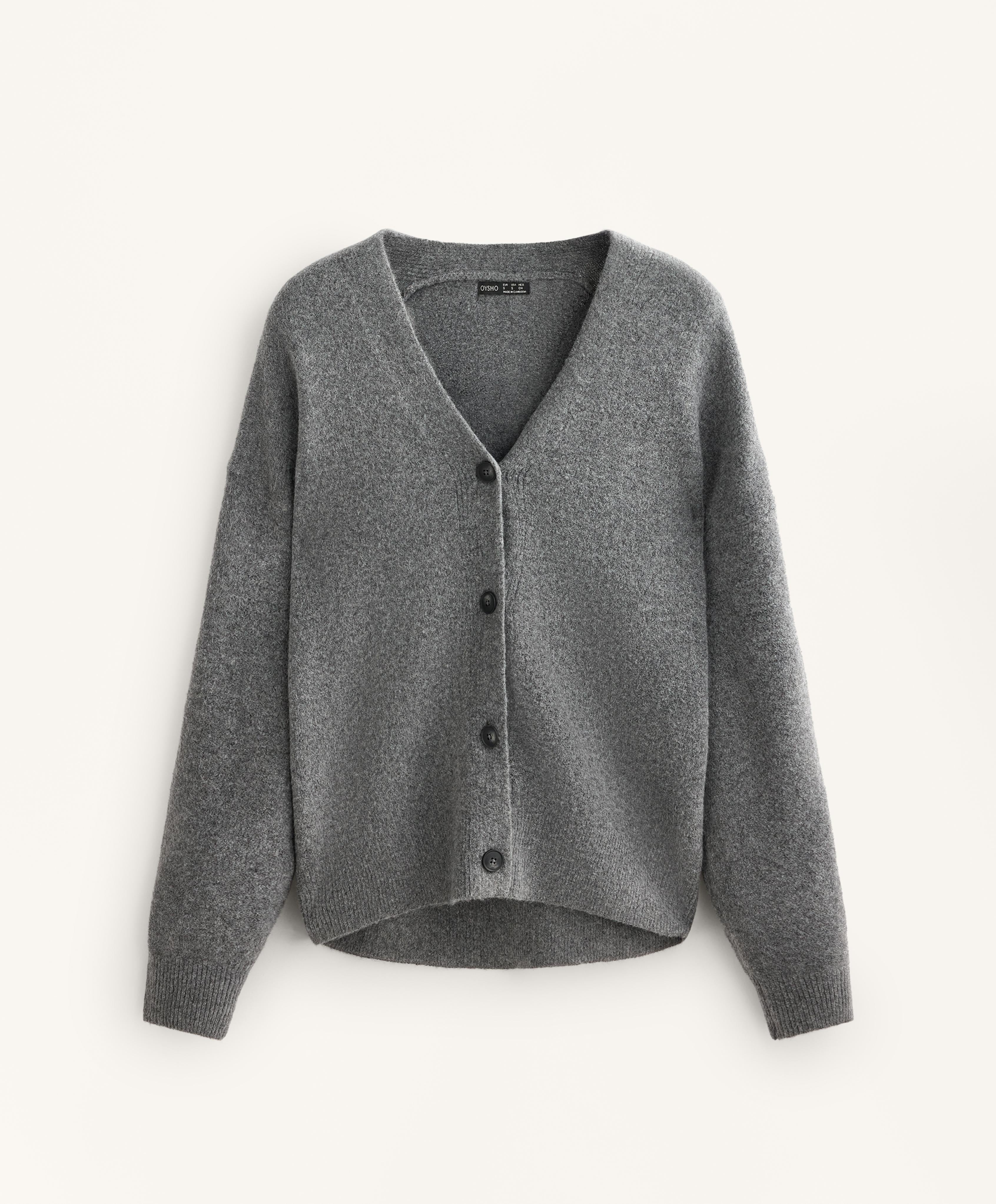 SOFT KNIT BUTTON CARDIGAN