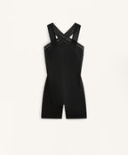 COMPRESSIVE CUTWORK SHORT JUMPSUIT