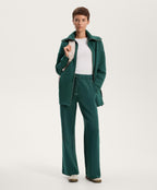 RELAXED COTTON BLEND SEAM TROUSERS