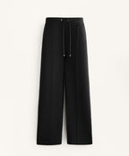 RELAXED COTTON BLEND SEAM TROUSERS