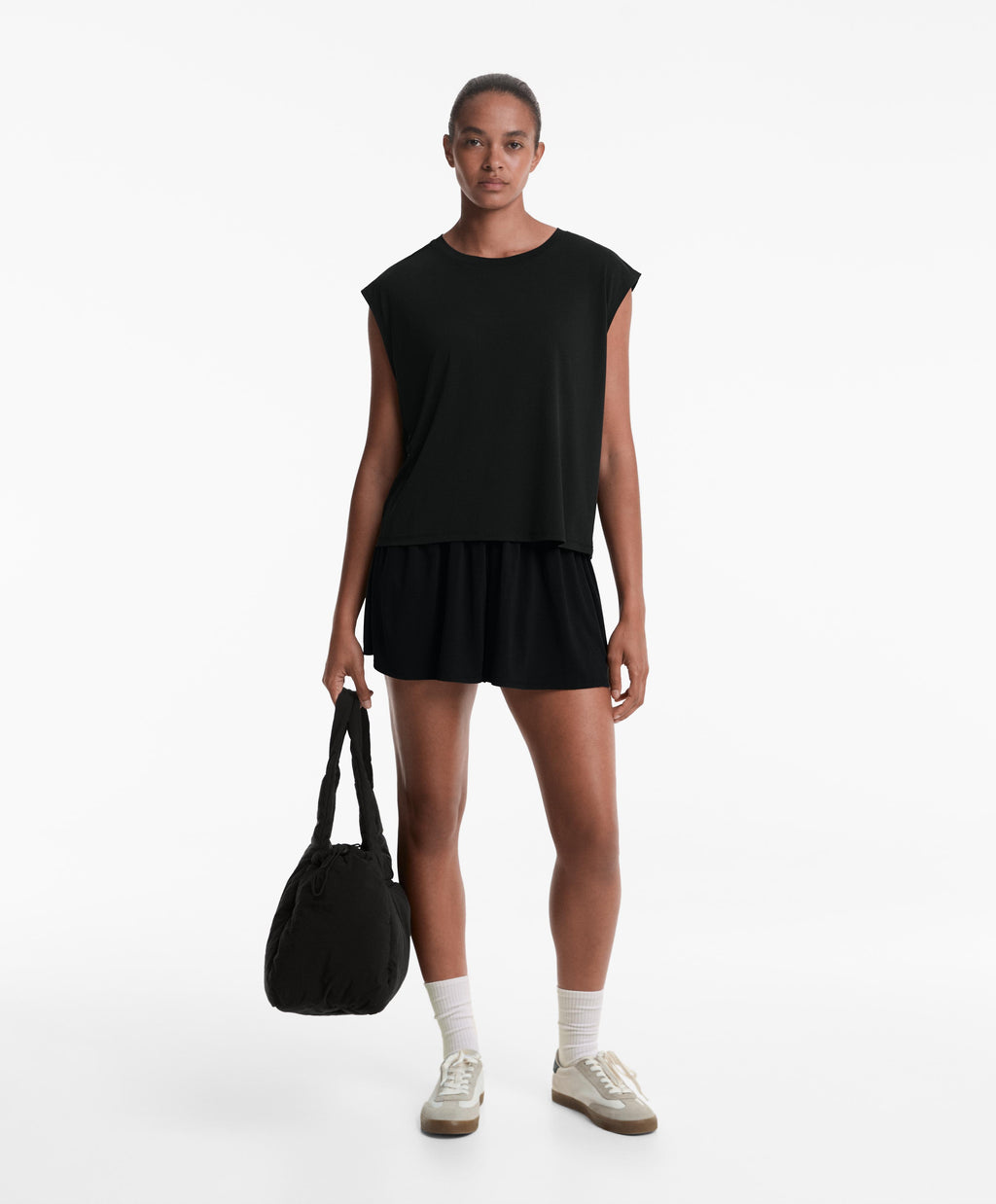 FLOATY WIDE LEG SHORTS WITH MODAL