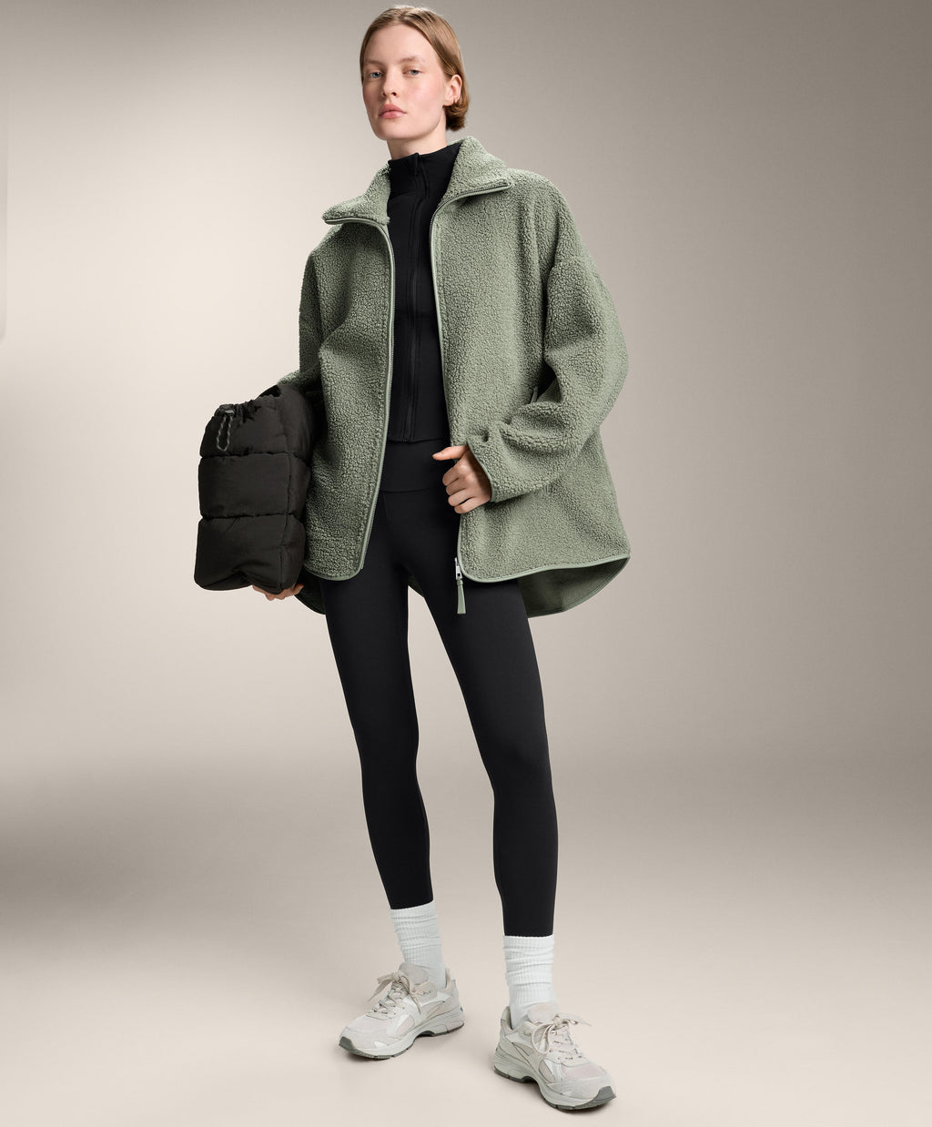 FAUX SHEARLING OVERSIZE JACKET