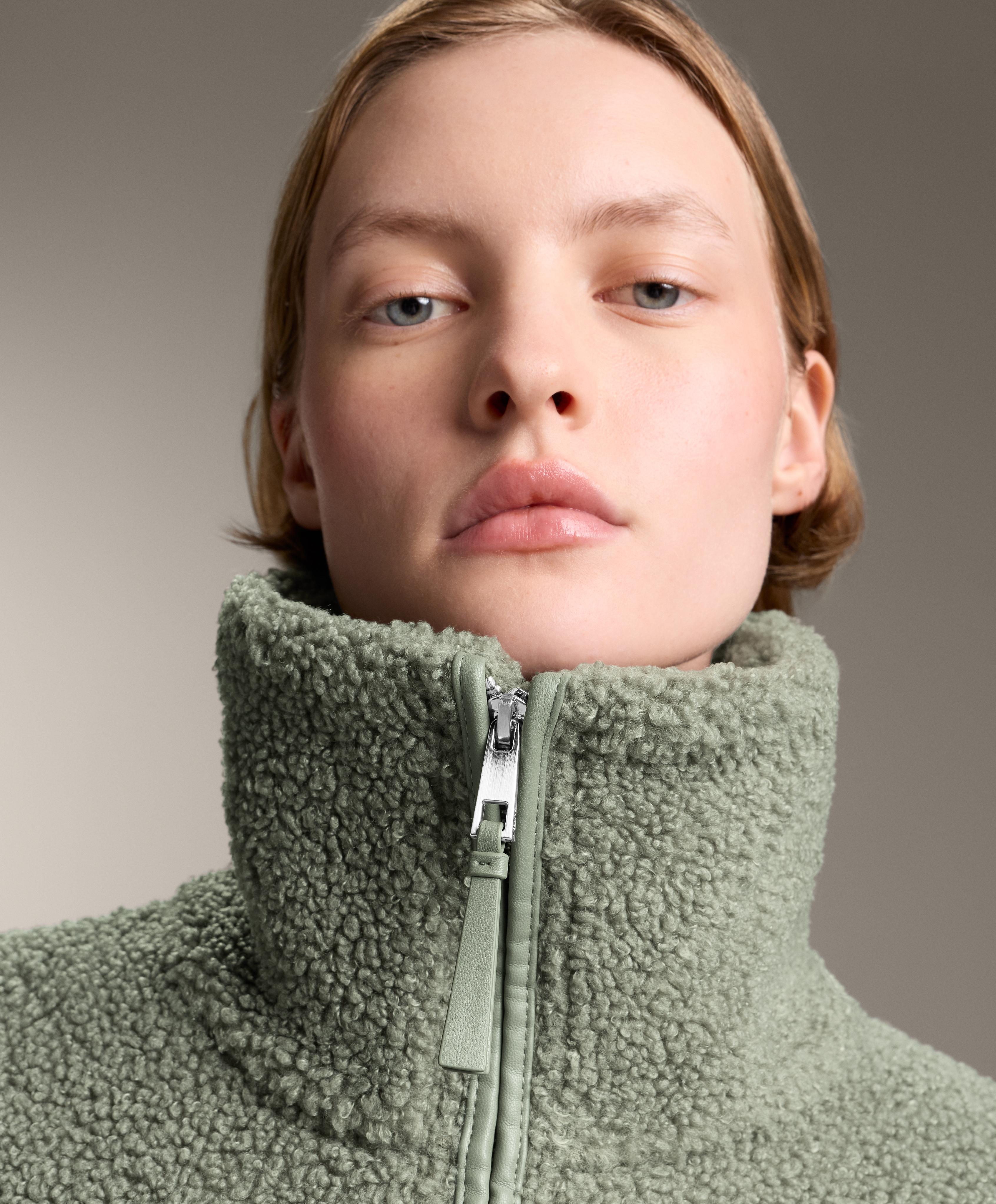FAUX SHEARLING OVERSIZE JACKET