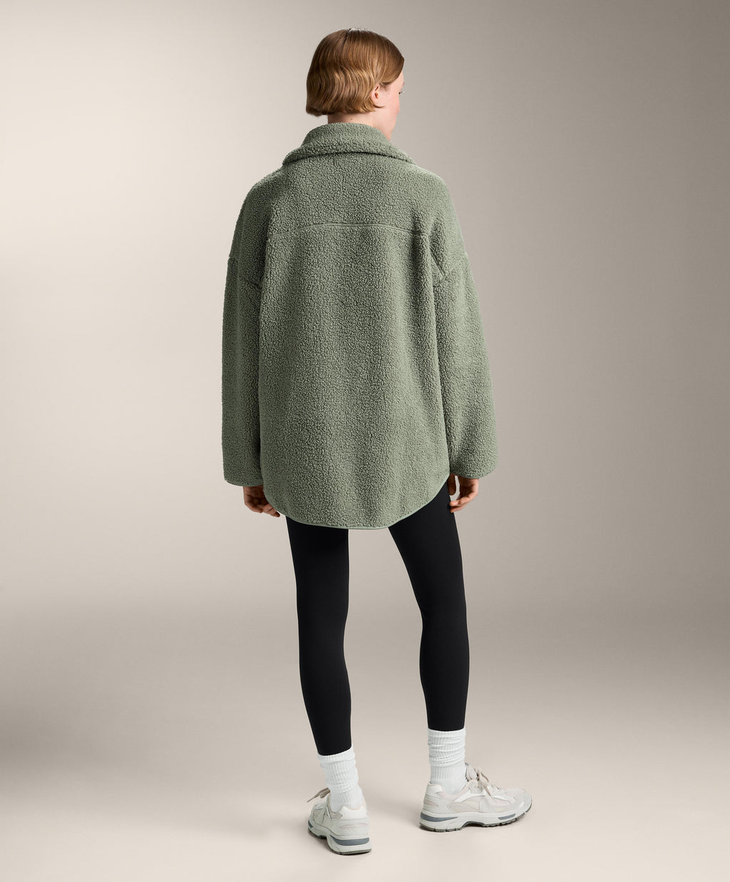FAUX SHEARLING OVERSIZE JACKET