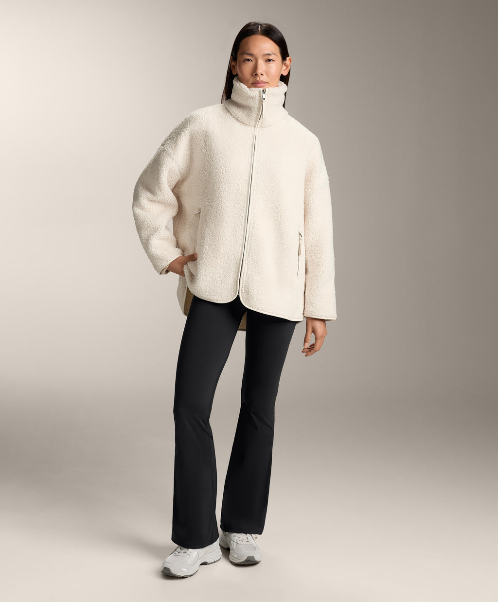 FAUX SHEARLING OVERSIZE JACKET