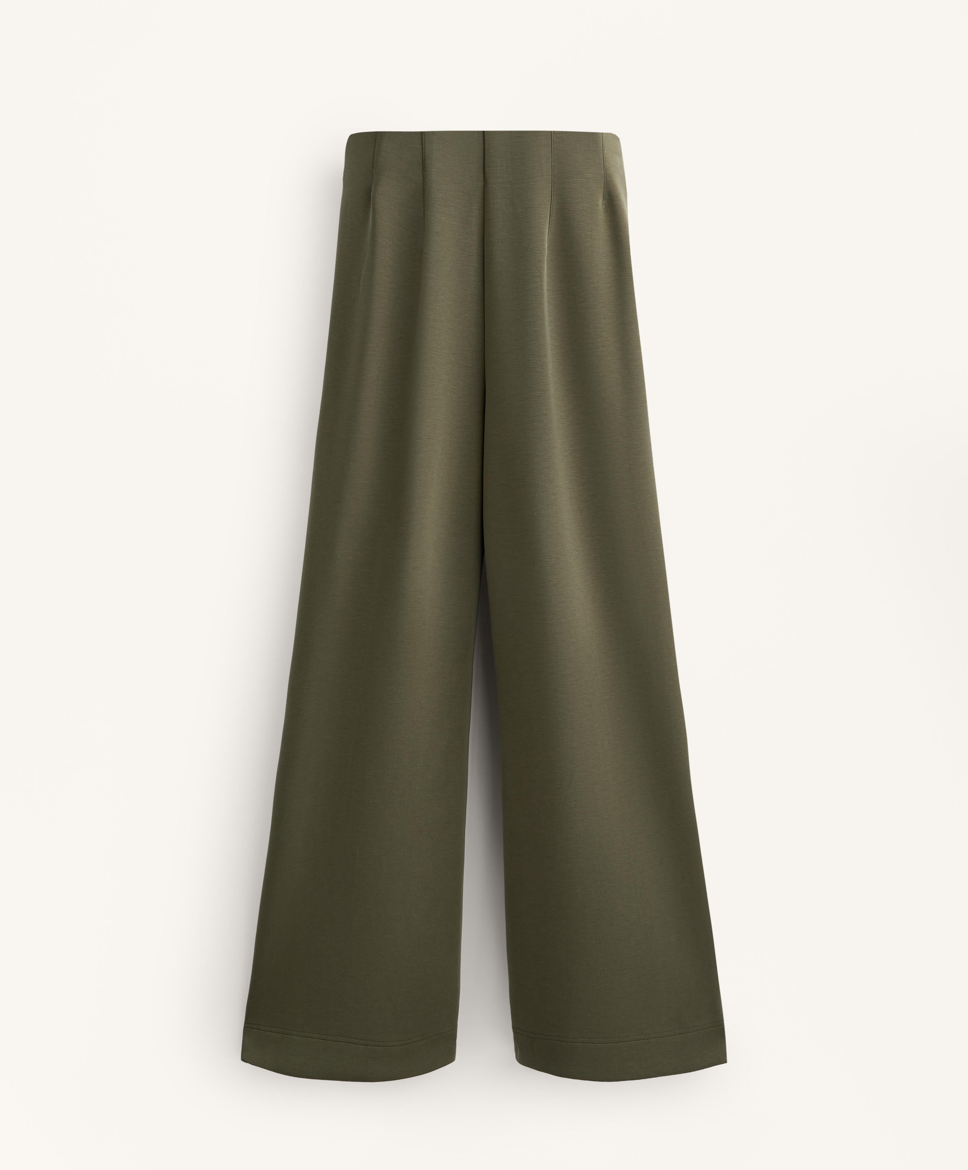 STRAIGHT LEG SOFT TOUCH MODAL TROUSERS WITH CREASE