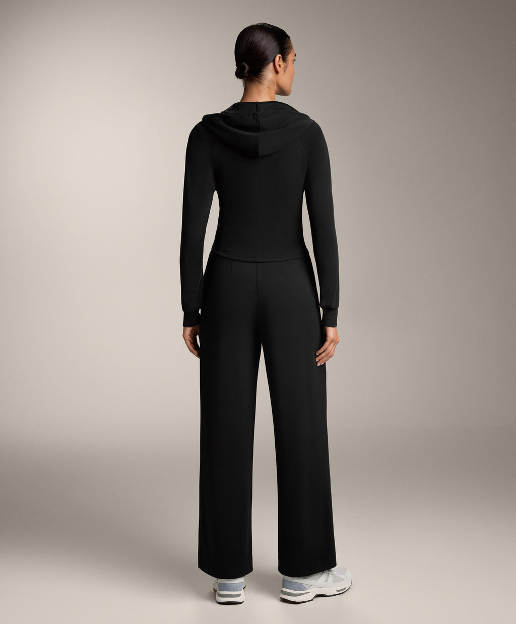 STRAIGHT LEG SOFT TOUCH MODAL TROUSERS WITH CREASE