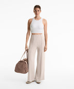 STRAIGHT LEG SOFT TOUCH MODAL TROUSERS WITH CREASE