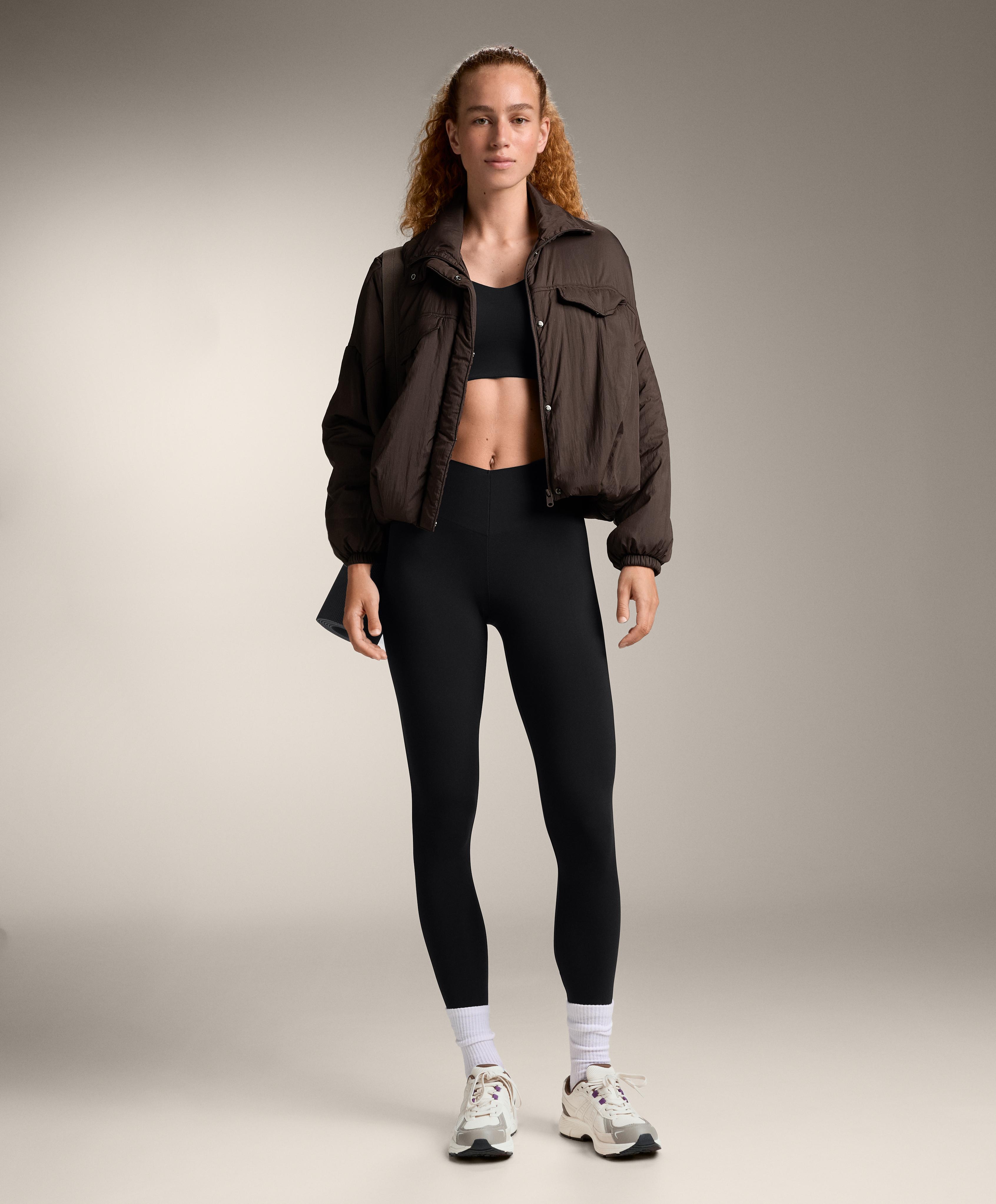 HIGH RISE ANKLE LENGTH LIGHT TOUCH V CUT LEGGINGS 65 CM