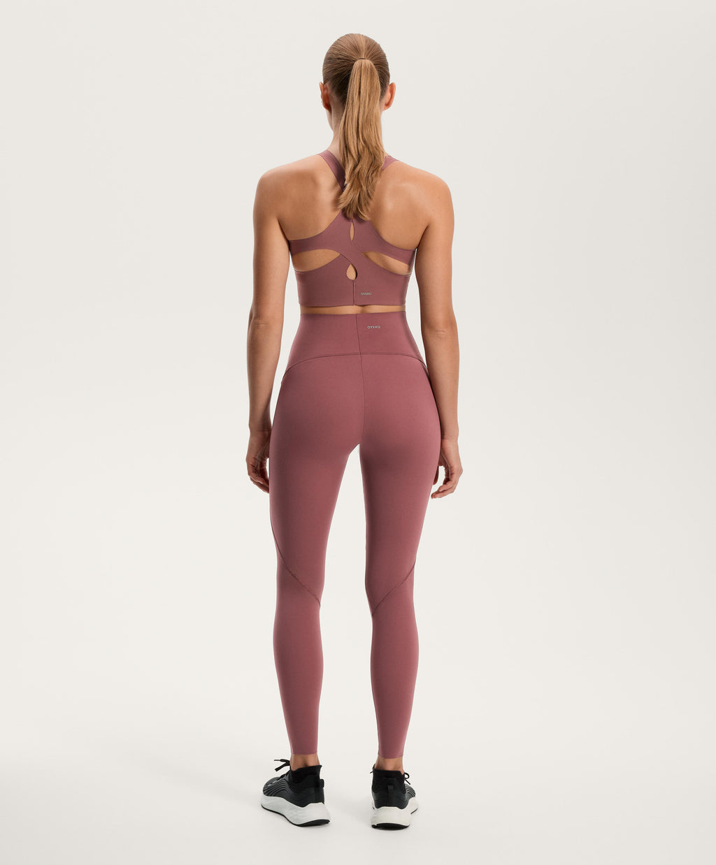 COMPRESSIVE HIGH RISE ANKLE LENGTH BASIC LEGGINGS