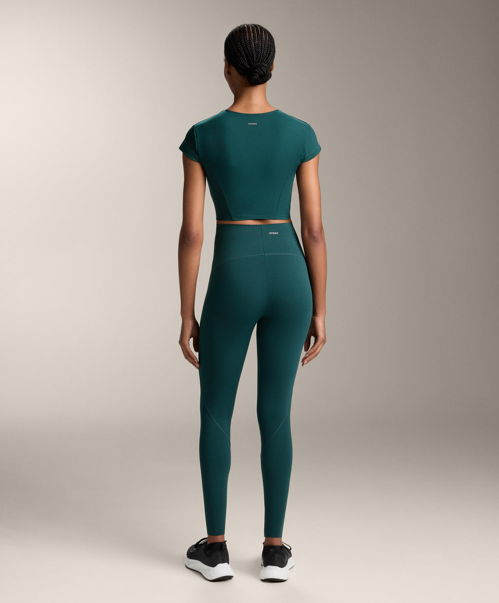 COMPRESSIVE HIGH RISE ANKLE LENGTH BASIC LEGGINGS