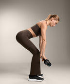 HIGH RISE COMPRESSIVE RAISE UP FLARE TROUSERS