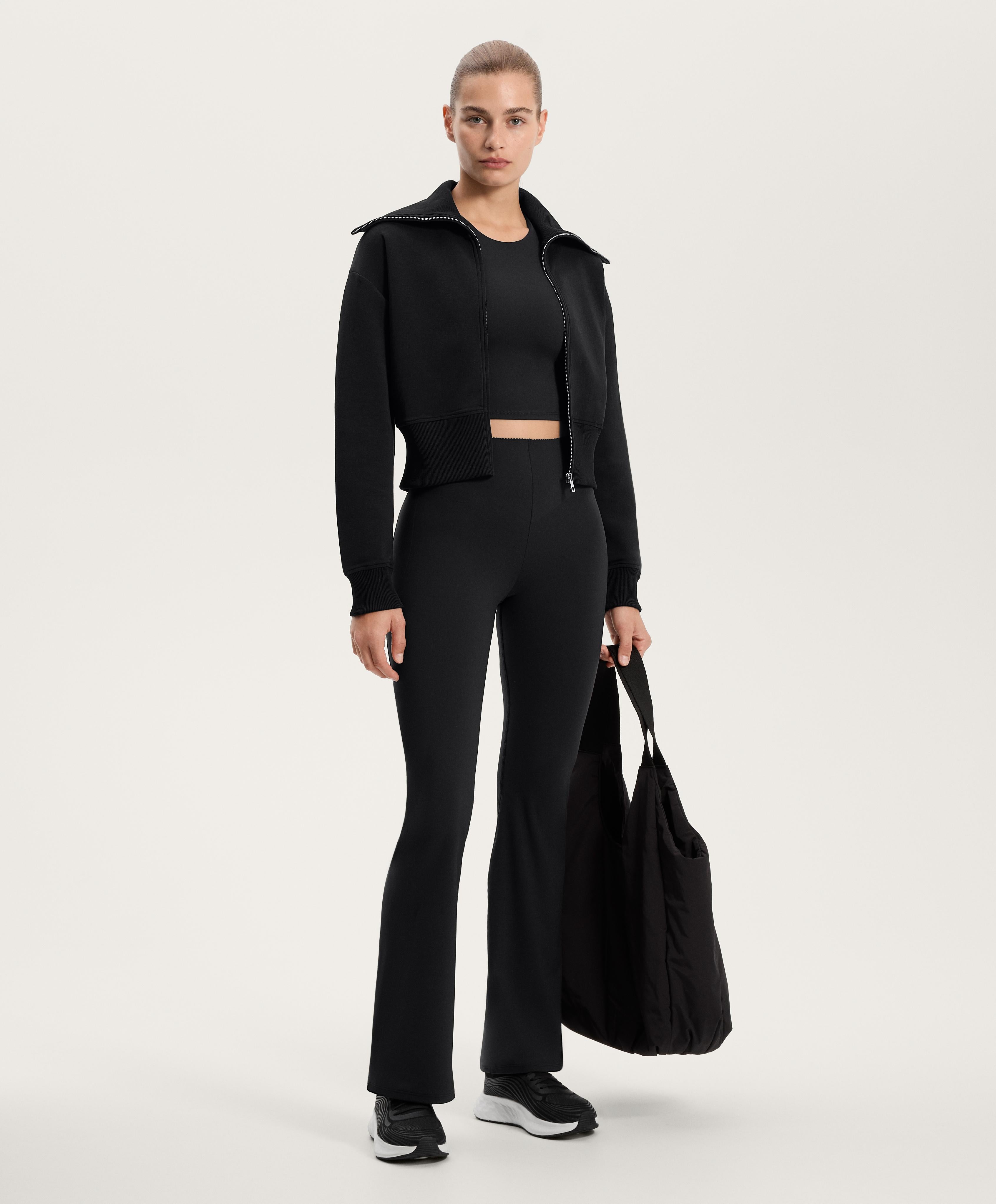HIGH RISE COMPRESSIVE RAISE UP FLARE TROUSERS