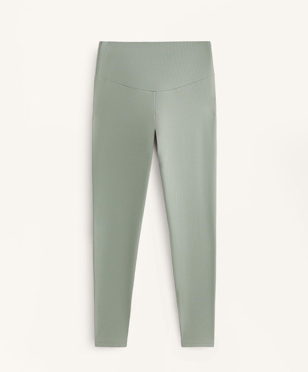 COMFORTLUX RIB HIGH WAISTED ANKLE LENGTH LEGGINGS