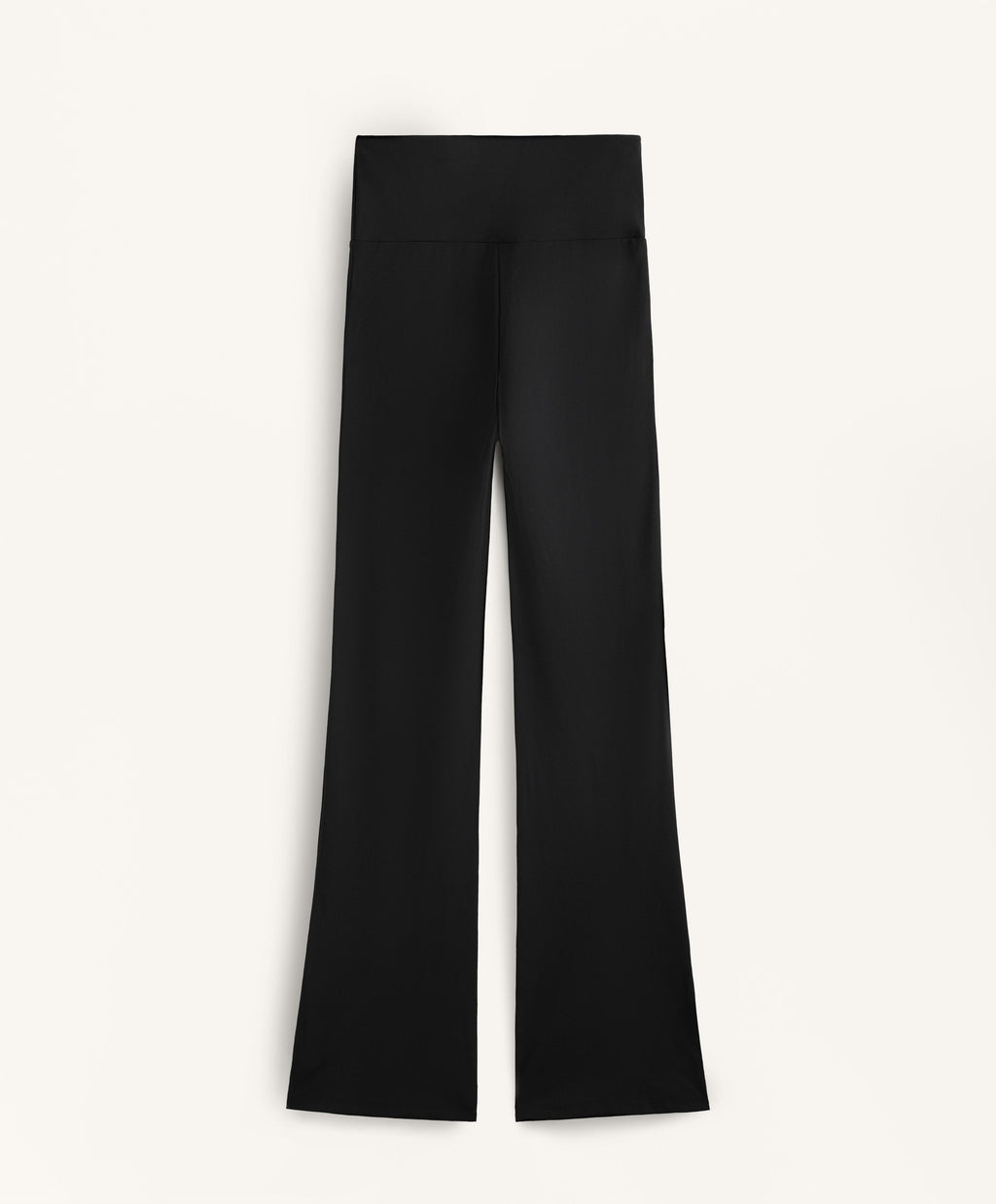COMFORTLUX HIGH WAISTED FLARED TROUSERS WITH SPLIT HEM