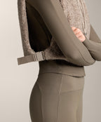 HOODED BORG GILET