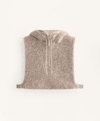 HOODED BORG GILET
