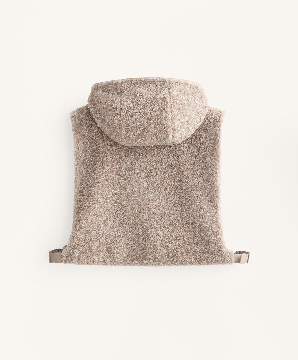 HOODED BORG GILET