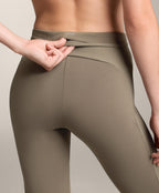 HIGH RISE COMFORTLUX RIB FLARE TROUSERS