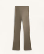 HIGH RISE COMFORTLUX RIB FLARE TROUSERS