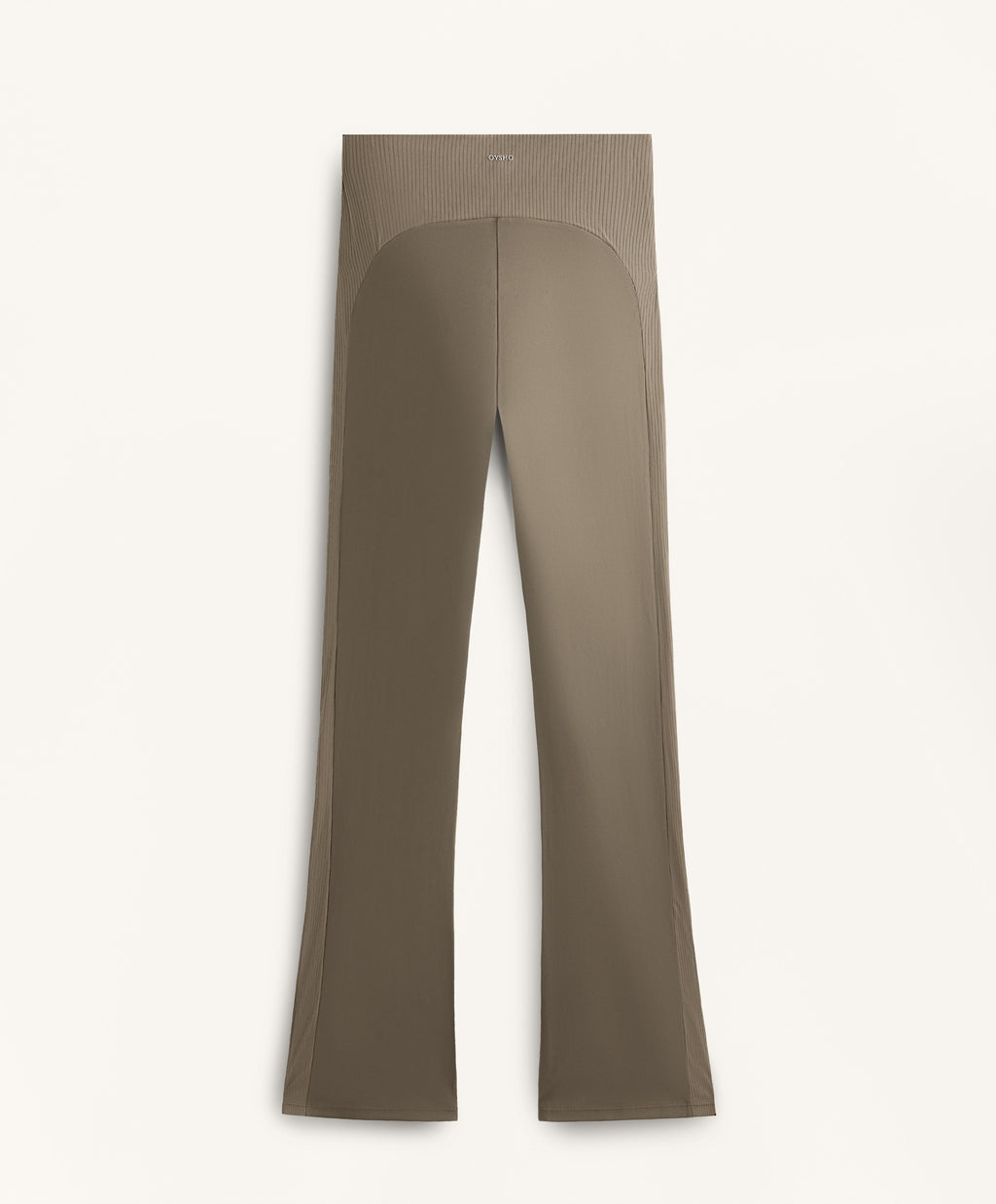 HIGH RISE COMFORTLUX RIB FLARE TROUSERS