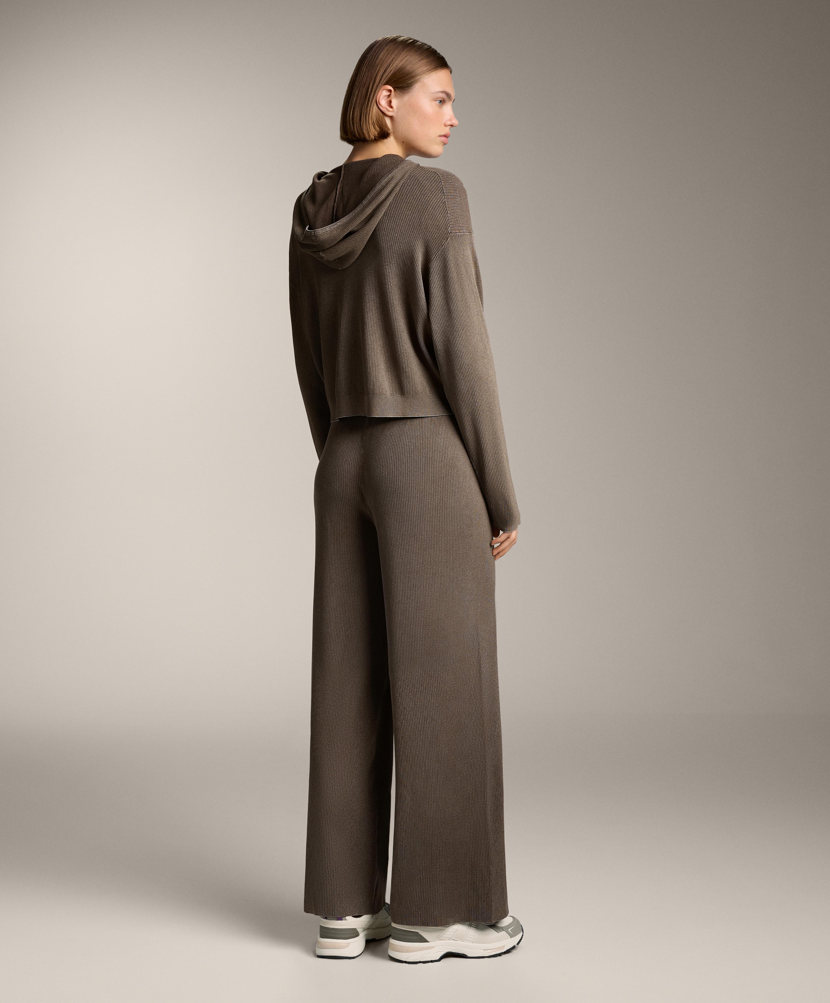KNIT RIB TROUSERS