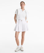 COTTON BLEND PIQUE BERMUDA SHORTS WITH BUCKLE