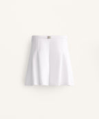 COTTON BLEND PIQUE BERMUDA SHORTS WITH BUCKLE