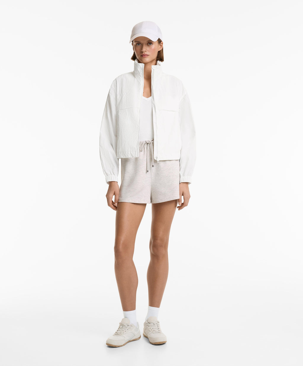 WIDE LEG COTTON AND MODAL SHORTS