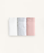 3 COTTON BLEND LOGO THONGS