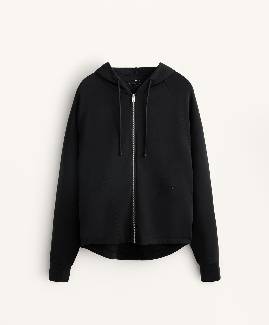 BOXY HOODED JACKET WITH SOFT FEEL MODAL