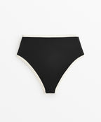 BIKINI HIGH WAISTED BOTTOMS CONTRAST TRIM