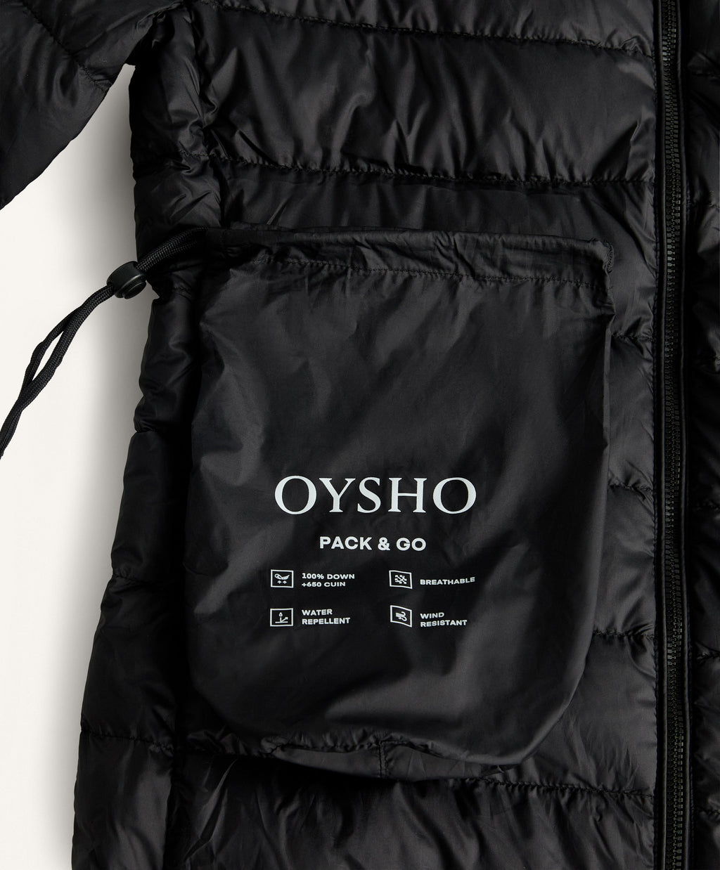 LIGHTWEIGHT PACKABLE 100% DOWN WATER REPELLENT JACKET